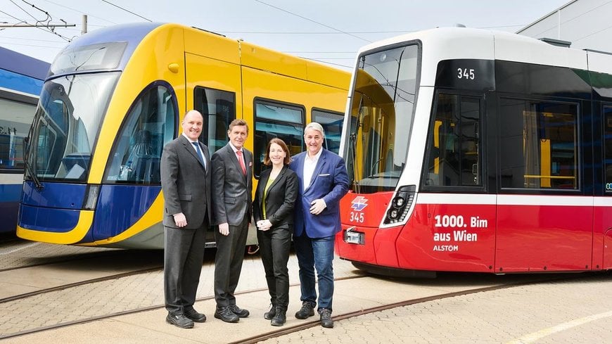 1000th Alstom Austria tram from Vienna